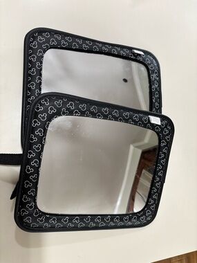 Disney Baby Black & White Mickey Head Double Car Mirror